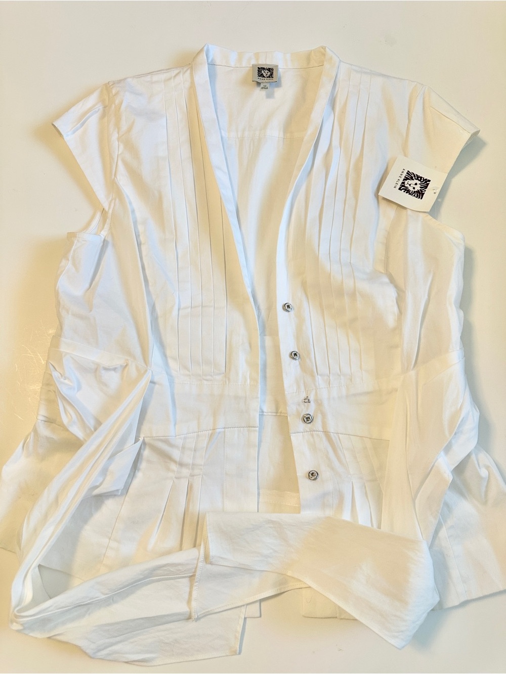NET Anne Klein Classic White Blouse